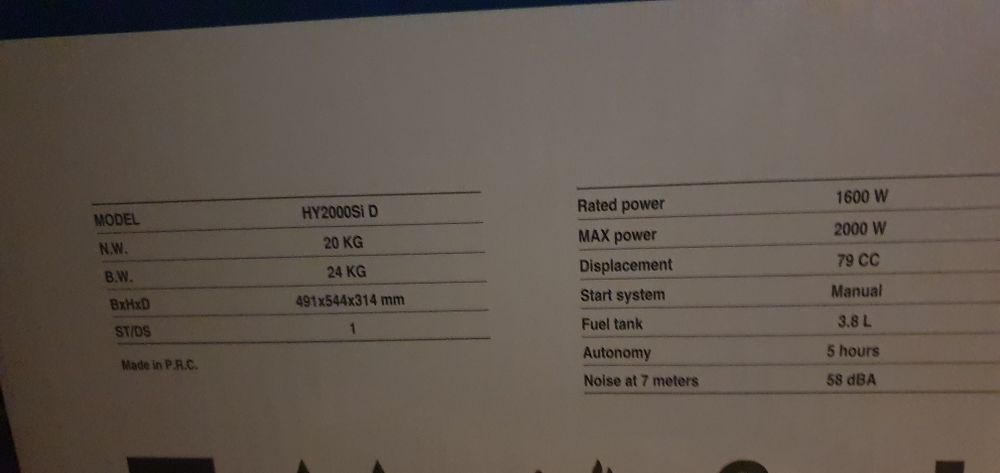 Генератор інверторний 2000 (даруємо знижку на кожний другий)