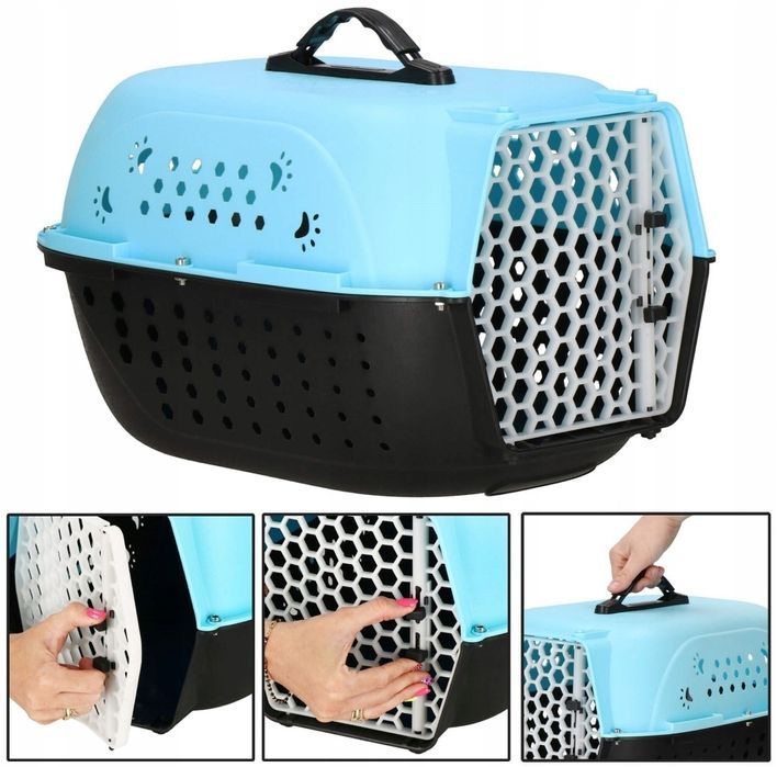 Nowy duży przenośny transporter dla kota psa