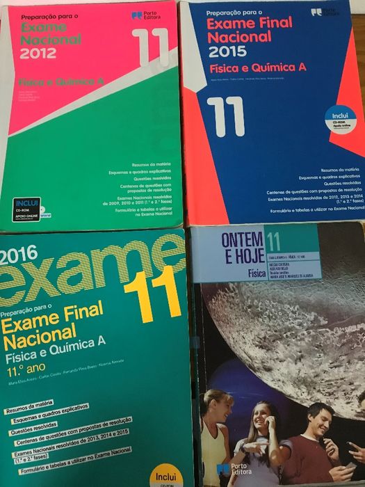 Livros e livros exame Fisica & Quimica
