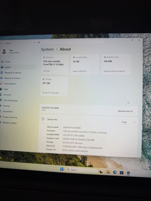 Lenovo ThinkBook 16 G6 IRL | i7-13700H | 32GB RAM | SSD 512GB | Estado Impecável