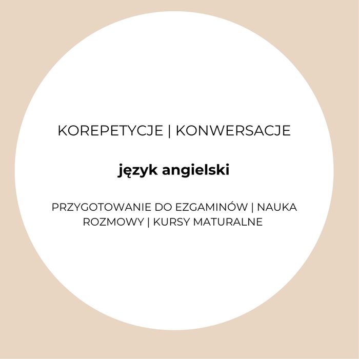 Korepetycje z języka angielskiego