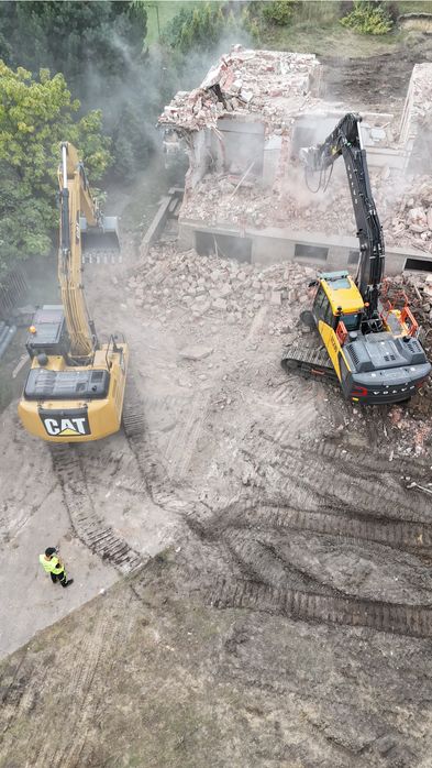 Wyburzenia Rozbiórki Wywóz Gruzu Roboty Ziemne Kruszarka