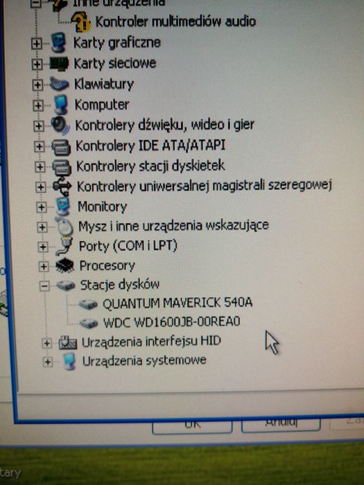 Dysk twardy Quantum 540MB