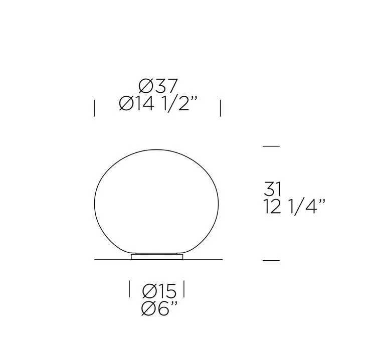 Candeeiro de Mesa SPHERA T3 da Leucos (Original e Novo) – Desde: