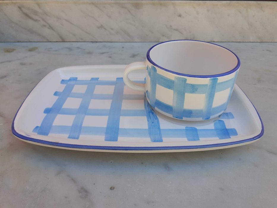 Conjunto de caneca e prato64862790695169120