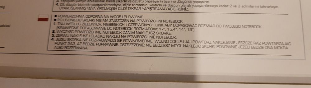 Naklejka na laptop