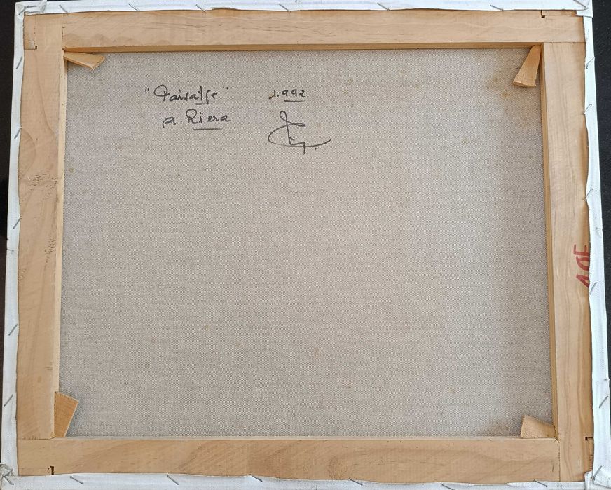 Quadro de Coleção: Óleo Sobre Tela "Paisatje" por A. Ribera