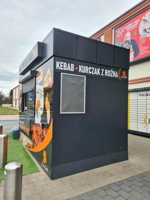 Kontener gastronomiczny, rożno, kebab, pełne wyposażenie