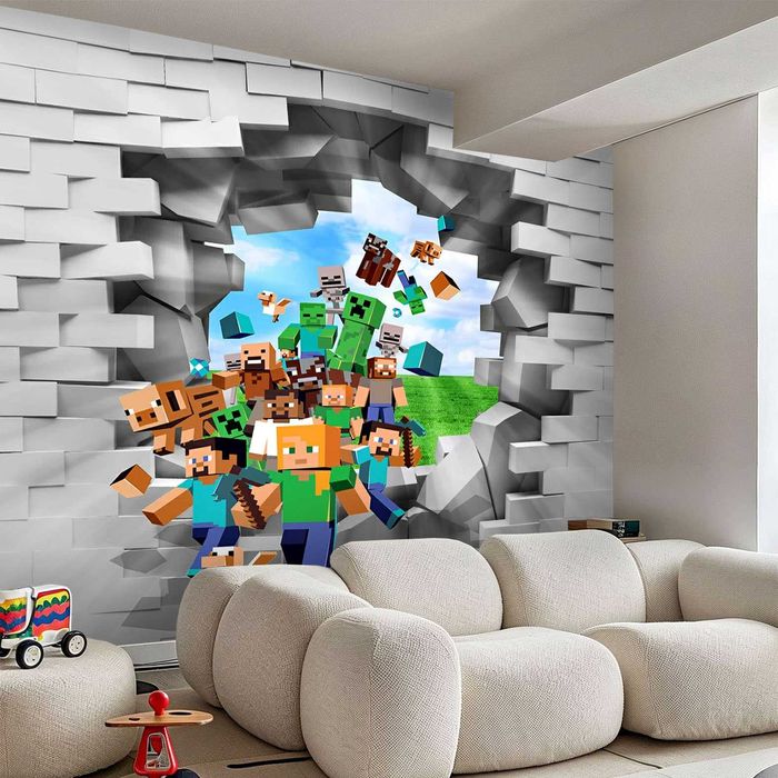 ШПАЛЕРИ дитячі для хлопця. Майнкрафт, Супергерої, Спайдермен, Маквін.