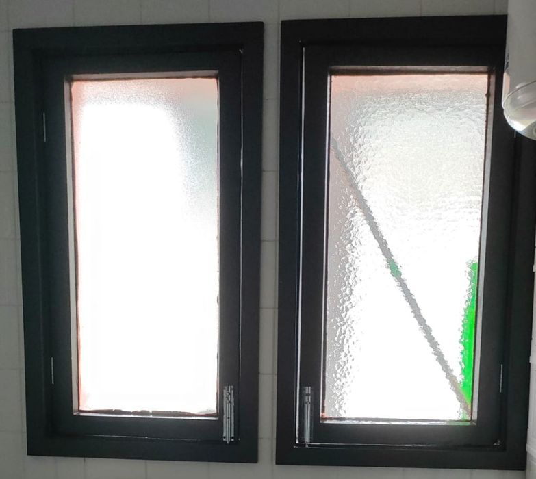 Vidro de janela de madeira