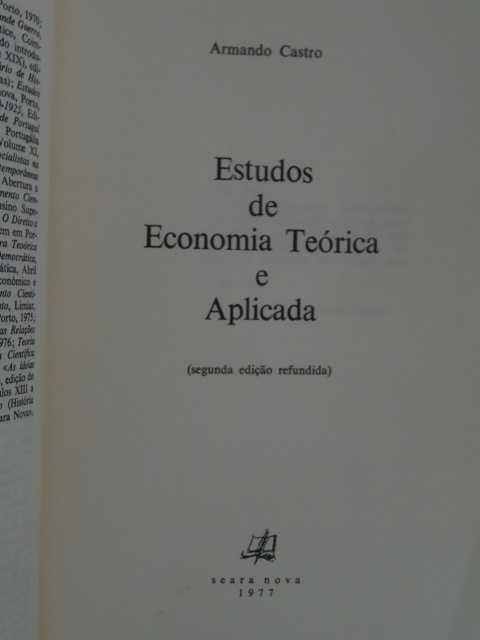 Estudos de Economia Teórica e Aplicada de Armando de Castro