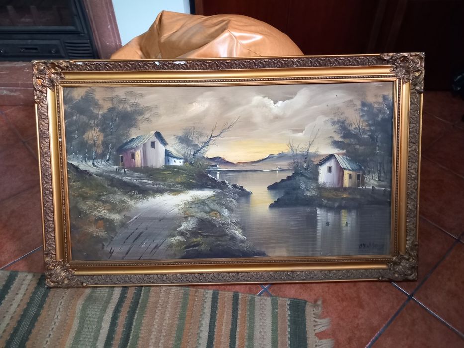 Quadro pintura a oleo