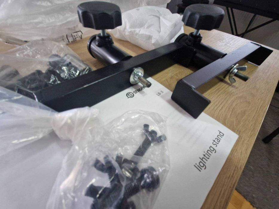 Stageworx LB-3 Lighting Stand Set Bundle Nowy Z Pokrowcami i uchwytami
