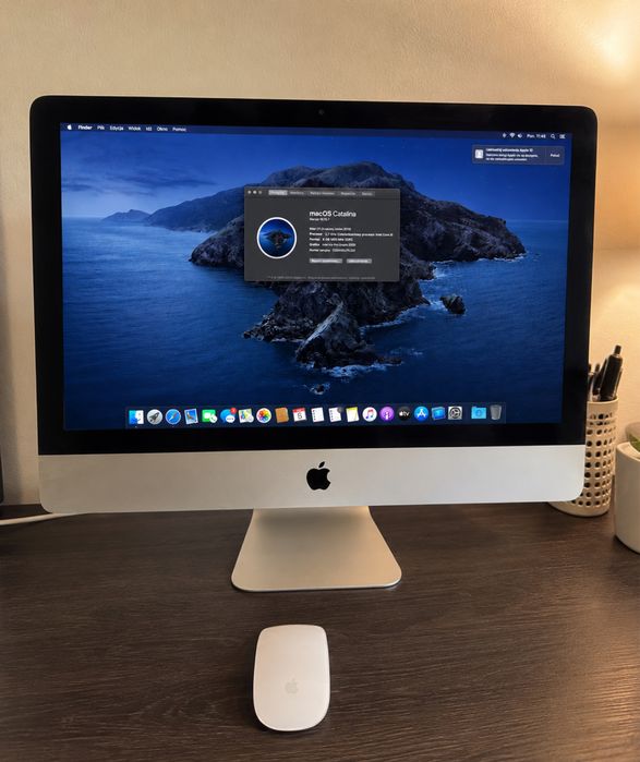 iMac 21.5” late 2013 2.7 i5 8gb Iris 1Tb + magic mouse stan idealny