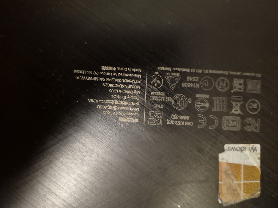 Laptop Lenovo Touchscreen i7