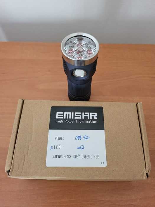 Latarka Emisar D4SV2 W2 6000K dark grey