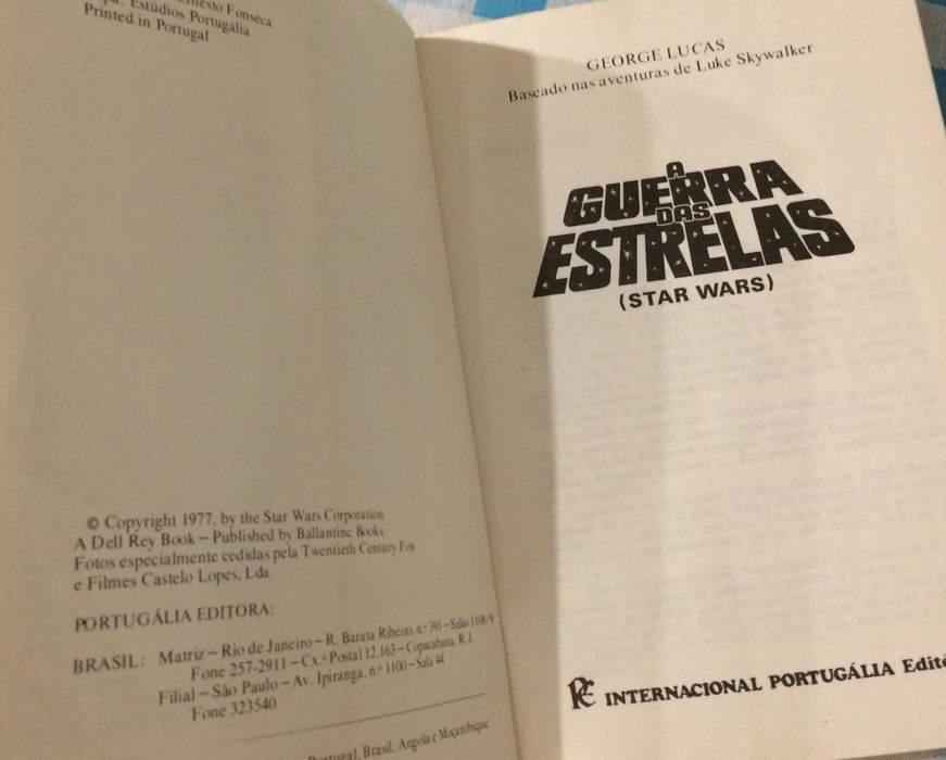 Livro Star Wars “ A Guerra das Estrelas”