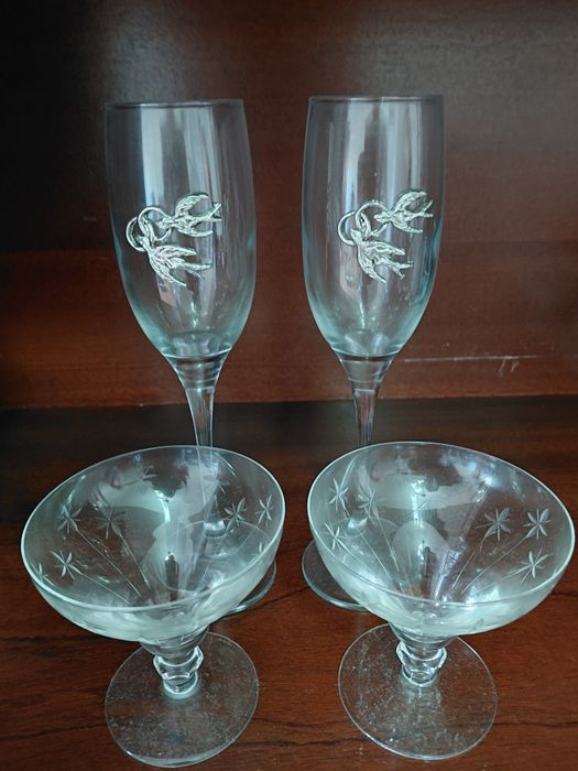 Conjunto copos bodas de prata