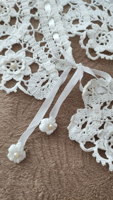 Накладний/знімний мереживний комірець ручної роботи