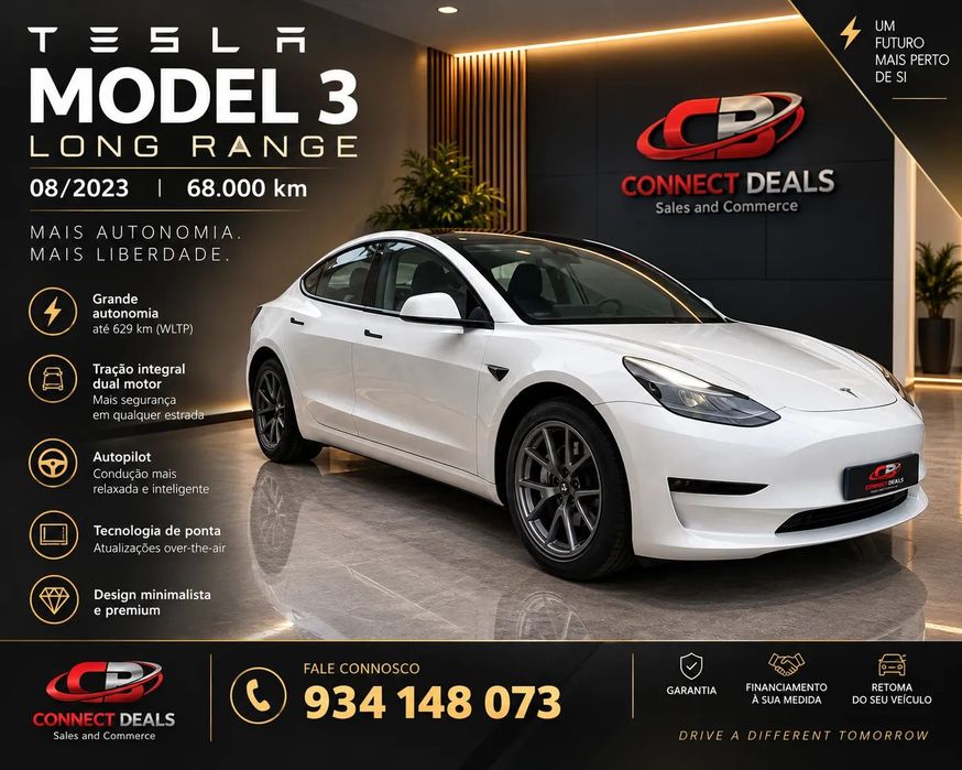 Tesla Model 3 Long Range Tração Traseira