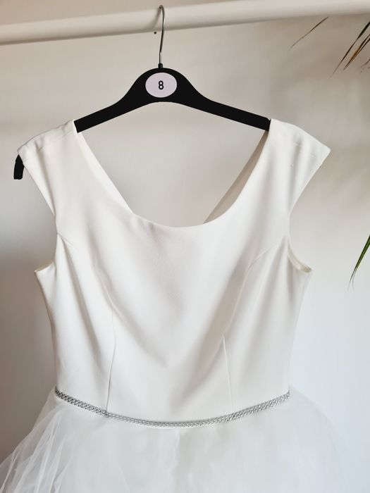 Sukienka ślubna dla panny młodej na imprezę ślub cywilny poprawiny S/M