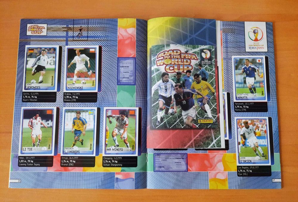 Caderneta Road to Mundial 2002 panini como Nova COMPLETA