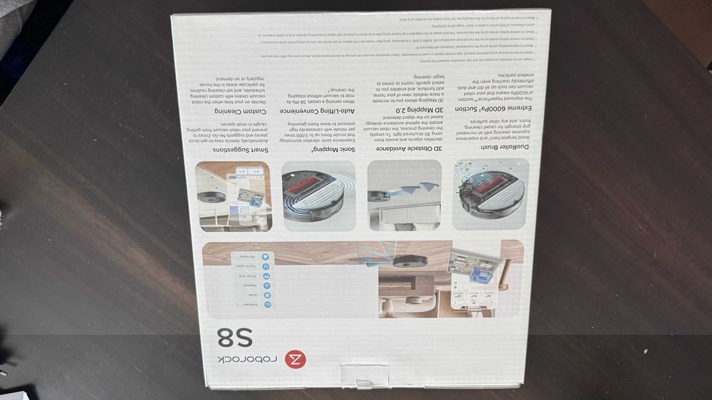 Roborock S8 preto com mopa e extras