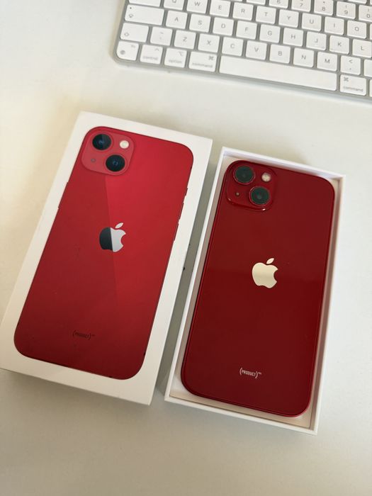 iPhone 13 256gb Red Idealny Bateria 100%