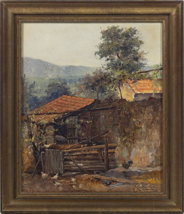 Pintura - José Cavadas - Galinholas - assinada