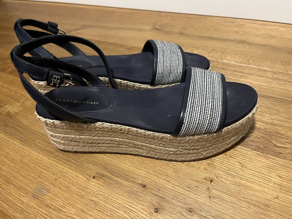 Sandały espadryle Tommy Hilfiger 39 granatowe
