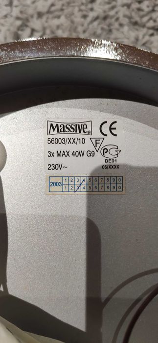 Candeeiro Tecto Massive