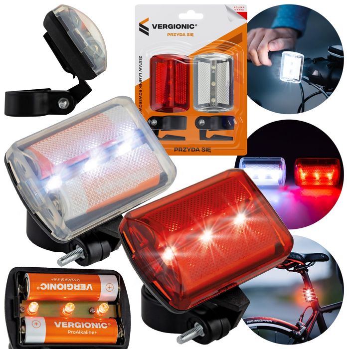 Lampki rowerowe światło do roweru