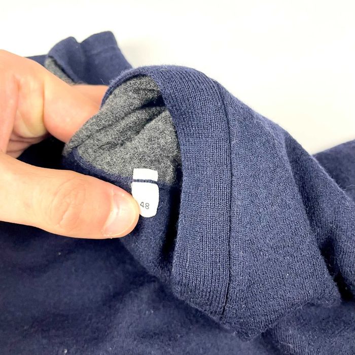 Dolce & Gabbana navy wełniany sweter vintage