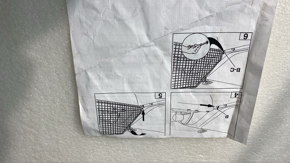 Grade de proteção para bagageira