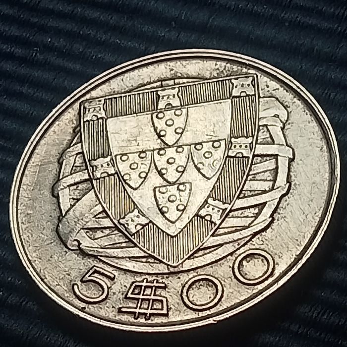 moeda prata 5.00 escudos 1951