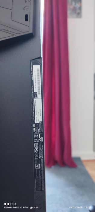 монітор ASUS
Модель: ASUS MG248Q
Дата виробництва: April 2017
Основ