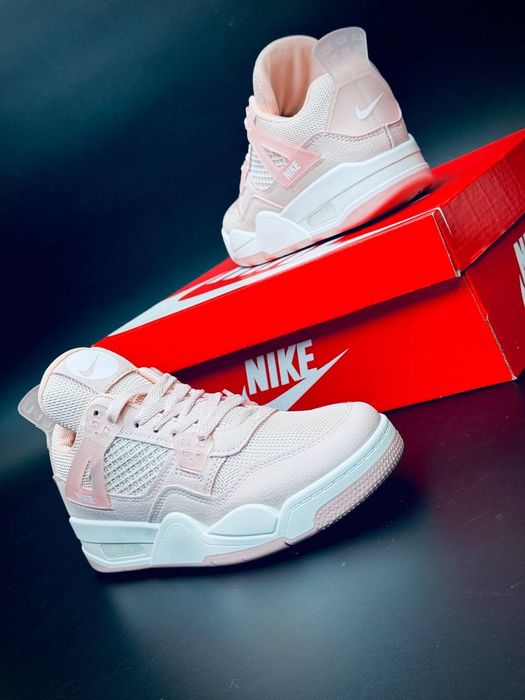Nike aura 4 Pink /кросівки шкіряні жіночі/ рожеві найк аура 4