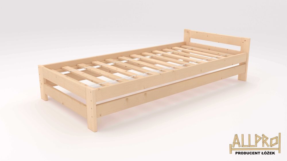 ŁÓŻKO DREWNIANE 90X200,120 140..+STELAŻ,Lite Drewno,hotelowe,Producent