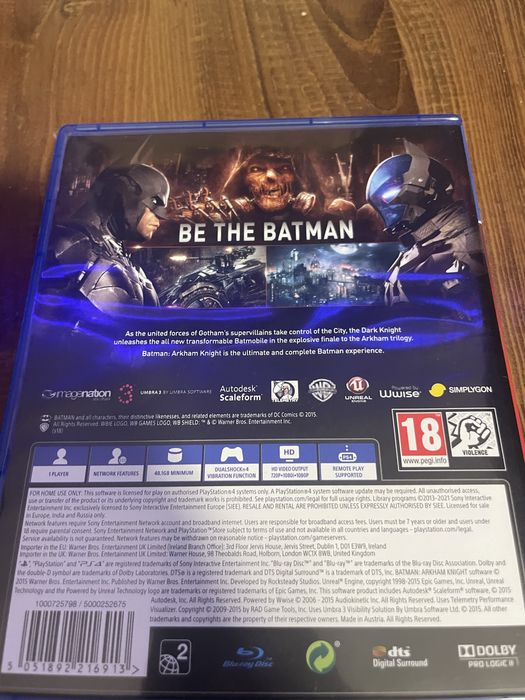gra batman arkham knight na ps4