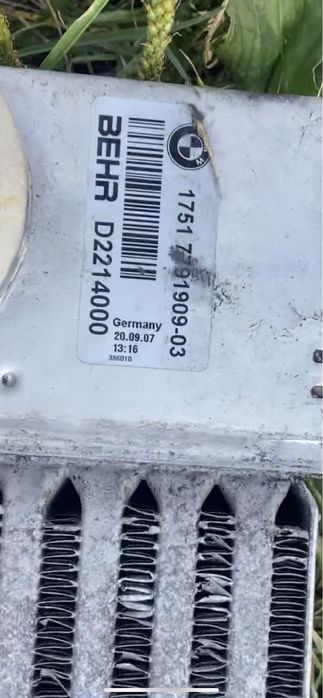 Інтеркулер 535d E60/BEHR Original bmw E60/E61/E63 535d/E65/E66 3.0d