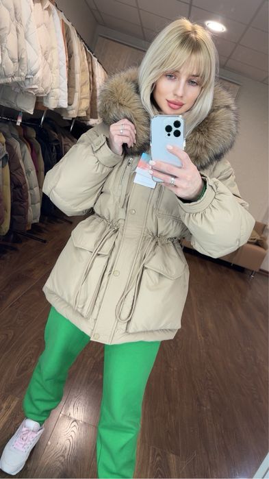 Розпродаж! Різні парки пуховики куртки натуральний пух та хутро Zara