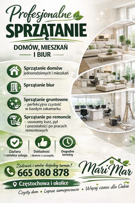 Usługi  sprzątające