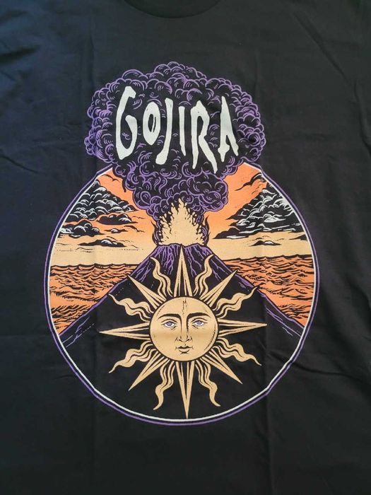 Czarna męska koszulka Gojira Magma rozmiar XL