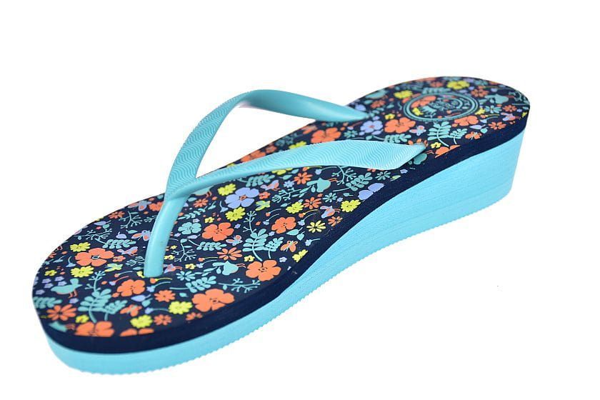 Klapki japonki dziecięce na koturnie B1172 lbl rozm. 28