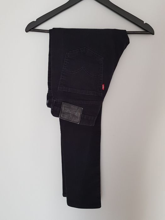 Levi's męskie czarne spodnie M W32 L32 jeansowe oryginalne basic na codzień do wszystkiego