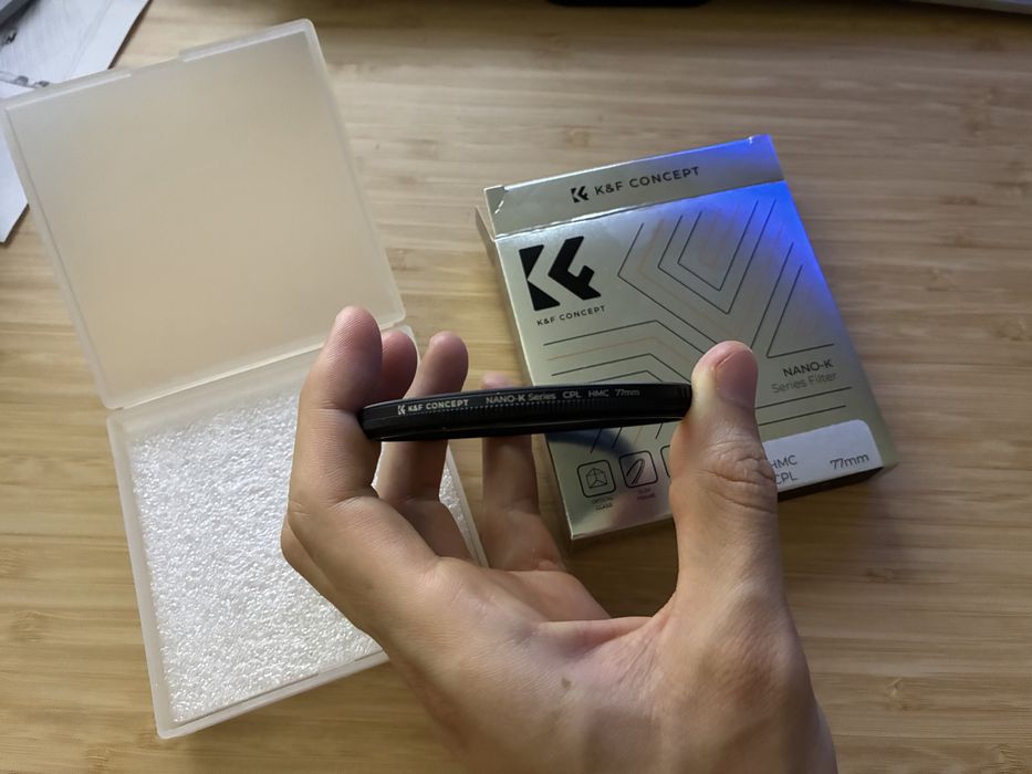 Filtro CPL Polarizador Circular Nano-K K&F 77mm