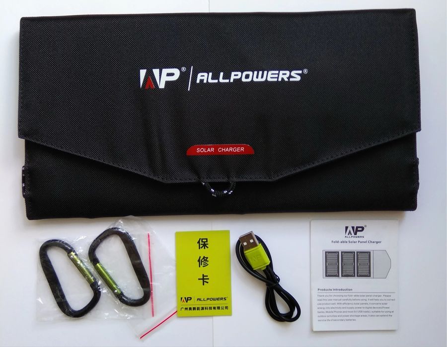 Сонячна батарея для зарядки телефону  ALLPOWERS AP-SP5V21W