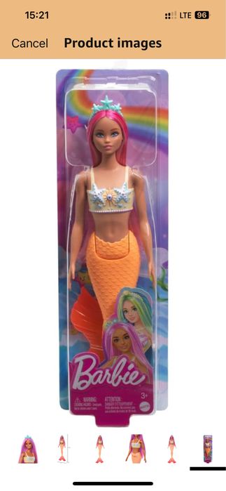 Barbie Mermaid Doll with Pink Fantasy Hair