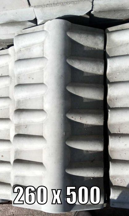 Бетонні ковпаки для стовпів і парапети (козирки, кришки) для огорожі