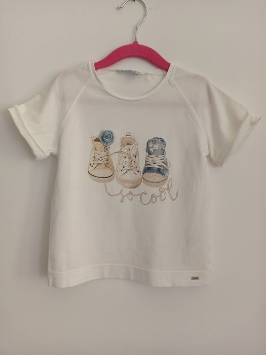 Bluzka dziewczęca krótki rękaw Mayoral r.110